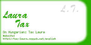 laura tax business card